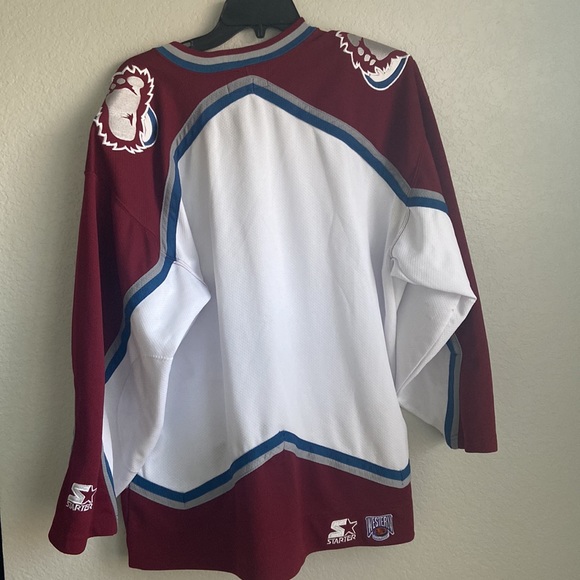 COLORADO AVALANCHE VINTAGE WESTERN CONFERENCE JERSEY NHL Large - Picture 8 of 12